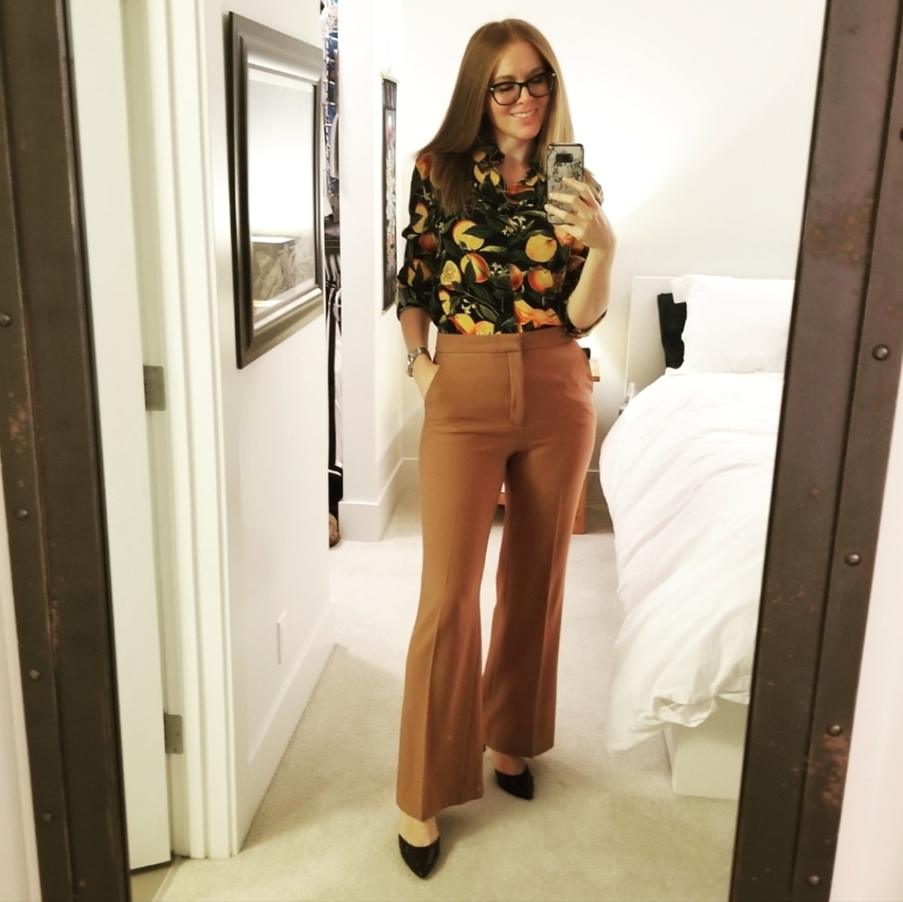 Flared Trousers - M
